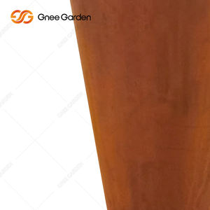 Jardinière carrée en acier Corten de qualité commerciale, écologique, légère et résistante à la corrosion pour jardin et centre commercial - Offre exceptionnelle - Product Image 3