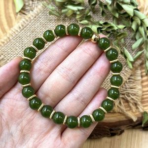 Pulsera Natural de Cuentas de Vidrio Coloridas con Piedra de Amor Propio, Términos de Pago Flexibles, Logotipo Grabado - Product Image 5