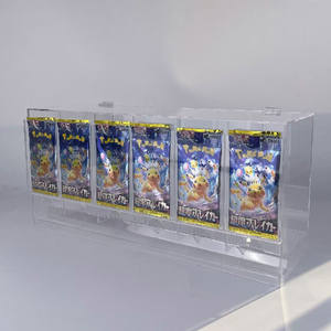 Supports d'affichage d'usine pour cartes à collectionner Pokémoned MTG TCG, en acrylique transparent, taille personnalisée, distributeur de boosters à 6 emplacements - Product Image 1