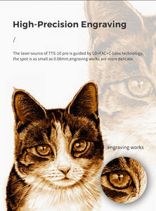 TWOTREES-Grabador láser CNC de 10W, cortador con mesa giratoria para impresora láser de madera y papel - Product Image 5