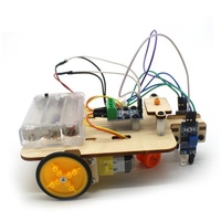 Robot jouet voiture OKYN251010-1, suivi de ligne, jouet en bois STEM, science et ingénierie, kit de robotique pour enfants d'âge scolaire