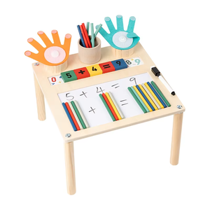 Qiaike Montessori niños <span class=keywords><strong>de</strong></span> madera matemáticas enseñanza ayuda número reconocimiento dedo cálculos adición 5 7 años <span class=keywords><strong>juegos</strong></span> - Product Image 5