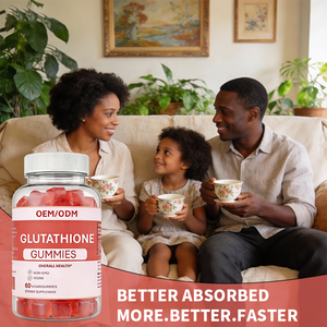 แอล-กลูตาไธโอน กัมมี่ รสสตรอว์เบอร์รี 60 เม็ด ไม่ใช้วัตถุดิบดัดแปลงพันธุกรรม สำหรับผู้ใหญ่ อาหารเสริมเพื่อสุขภาพ สำหรับคนทานมังสวิรัติ |   ผู้ผลิต OEM/ODM รับผลิตสินค้าภายใต้แบรนด์ของลูกค้า จำหน่ายสินค้าจำนวนมาก - Product Image 2