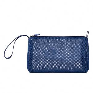 Sac de rangement pour cosmétiques de voyage en maille personnalisé, nouveau, à main, sac de plage personnalisé pour le maquillage - Product Image 6