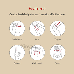 Outil de massage corporel en céramique Gua Sha avec logo personnalisé, outil de lifting du visage et du corps coréen, soulagement musculaire, planche de massage, drainage lymphatique - Product Image 4