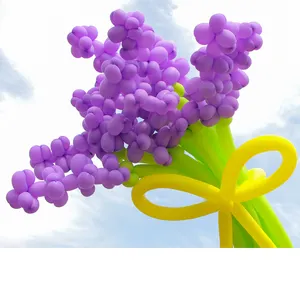 थोक लंबे चमक वाले गुब्बारे DIY फूल गुब्बारे पार्टी सजावट