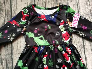 niñas vestido de bebé niño niños Niña de dibujos animados impreso de manga larga vestido de fiesta <span class=keywords><strong>concurso</strong></span> princesa vestido - Product Image 3