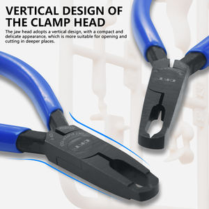 Pince coupante de précision professionnelle 4,5/5 pouces, coupe à plat, design vertical pour la coupe de précision des fils souples - Product Image 4