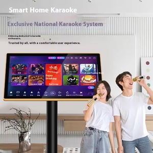 21.5 inch HD tất cả-trong-một rạp hát tại nhà hệ thống cảm ứng không dây KTV <span class=keywords><strong>Karaoke</strong></span> jukebox nhựa bài hát đặt hàng máy để sử dụng nhà - Product Image 3