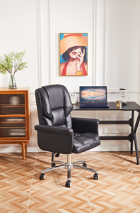 Meilleures ventes 2026, fauteuils de direction ergonomiques confortables, nouveau design, fauteuils de bureau pivotants en cuir PU - Product Image 6