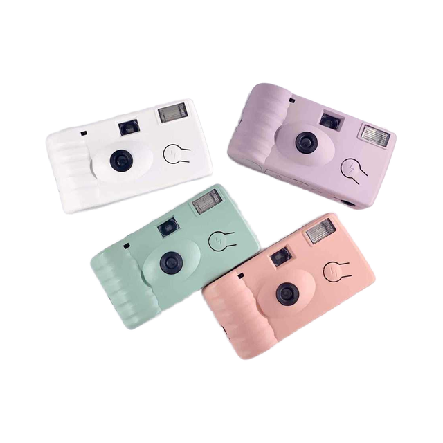 2021 New Export Disposable Camera with Flashing Light Retro Film Design Customizable Film Made in China