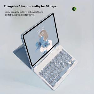 เคสคีย์บอร์ดสำหรับ iPad  วัสดุหนัง PU  ใช้ได้กับ iPad Mini 6 และ iPad Pro ขนาด 10.2 นิ้ว และ 12.9 นิ้ว รุ่น 11 นิ้ว - Product Image 5