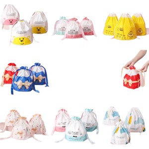 Cotton Facial Towel Packaging Bag Drawstring Reusable Face Towel Storage Bag With Custom Logo Printing - Product Image 5