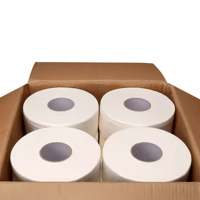 Hot china products wholesale manufacture Soft virgin wood pulp tissue paper roll 2ply big jumbo roll toilet paper