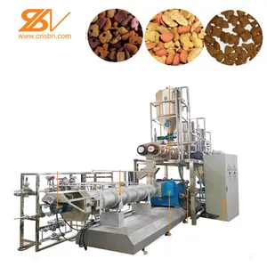 Máquina de fabricación de alimentos para mascotas, equipo de línea de procesamiento de alimentación para perros, gatos y peces, bajo coste
