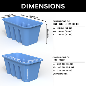 Molde de silicona extra grande para bloques de hielo, reutilizable y ecológico, para enfriadores de baño de hielo, ¡el más vendido! - Product Image 6