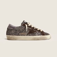 Baskets de sport vintage en cuir véritable à motif étoilé, respirantes, légères, antidérapantes, à lacets, ajustement confortable