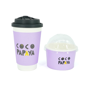 Einweg-Doppelwand-Pappbecher Benutzer definiertes Logo Akzeptieren Sie 8/12/16/20oz Plastik becher Kaffeetassen für heißes Getränk - Product Image 2