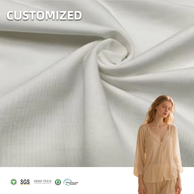 Premium Bamboo Fiber Double-Faced Fabric Pajamas