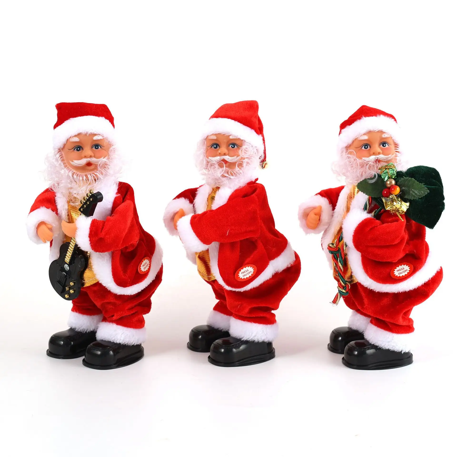 New 2022 Christmas Gift Electric Musical Dancing Santa Claus Doll Party Christmas Decoration Kids Gifts Ornaments