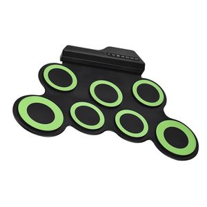 Kit de batería enrollable electrónica Digital portátil de tamaño compacto, 7 almohadillas de batería de silicona, alimentado por USB con <span class=keywords><strong>baquetas</strong></span>, Pedal, Cable de 3,5mm - Product Image 5