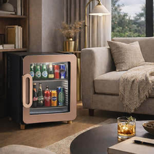 Mini-réfrigérateur avec porte en verre <span class=keywords><strong>40L</strong></span>, <span class=keywords><strong>frigo</strong></span>-bar, mini-réfrigérateur en verre - Product Image 1