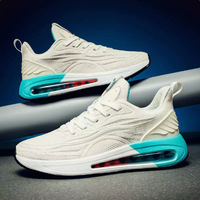 Chaussures décontractées pour hommes, nouvelle collection, en maille respirante, à lacets, semelle épaisse, rehaussantes, baskets de course tendance, tige souple