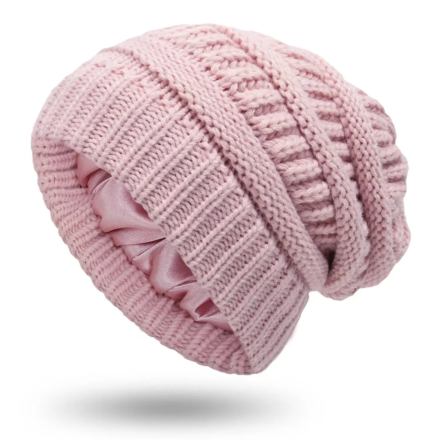 Ins Protective Hairstyle Knitted Beanie Winter Wool Hats For Women