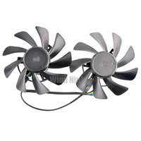 Ventilateur de refroidissement de carte graphique T129215BU DC12V 0.50A 4 broches 70x70x15mm 4000RPM pour RX570 590 RED DRAGON