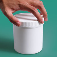 Envase de Plástico HDPE con Base de PP, Tapa de Rosca y Tapa Interior para Partículas y Polvos Químicos de Purificación de Aire, 500 ml, Marca Shuishan