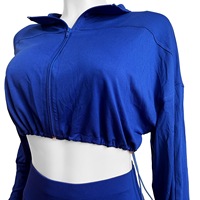 Ensemble pantalon taille haute et crop top élégant à manches longues orné de perles, style occidental, avec cordon de serrage à la taille, pour femme, collection automne