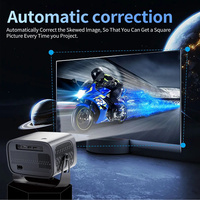 YDH-A10Pro 2026 Proyektor LED 4K 600 Lumen 720P Android 11 BT5.2 Auto-fokus RK3326 2.69"D Proyektor Dalam Ruangan untuk Home Theater