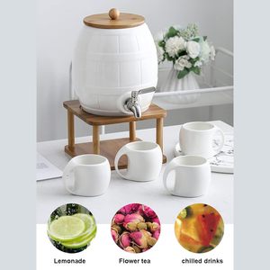 Bouteilles d'eau en céramique de qualité <span class=keywords><strong>alimentaire</strong></span> en porcelaine <span class=keywords><strong>avec</strong></span> <span class=keywords><strong>robinet</strong></span> en acier inoxydable - Product Image 2