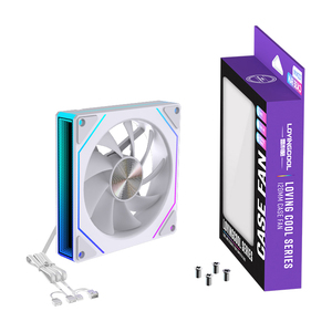 Lovingcool PC <span class=keywords><strong>Gaming</strong></span> <span class=keywords><strong>CPU</strong></span> <span class=keywords><strong>Computer</strong></span> Case Fans 120mm Cooler Fan DC 12V Cooing ARGB Fan con iluminación LED RGB Precio de fábrica - Product Image 6