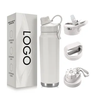 Portable Sports Stainless Steel Insulation Water Bottle Vacuum Flask Thermal Drinkware Sports Water Bottle 24oz