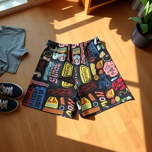 OEM Custom Logo Männer Double Layer Gym Mesh Grafik Sweat Gym Mesh Mode Jogger Sublimation Powerlifting Shorts - Product Image 1