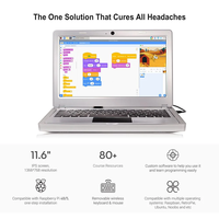 CrowPi2 - Ordinateur portable Raspberry Pi tout-en-un et plateforme d'apprentissage STEM, certification FCC/CE