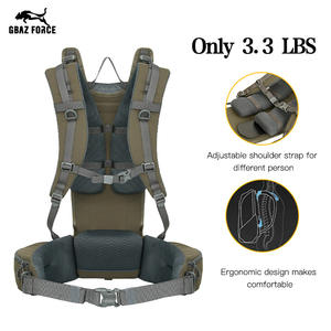 Sac à dos de randonnée Gbaz Force, vert Ranger, léger, bretelles réglables, sports de plein air, unisexe, 3,3 lb - Product Image 1