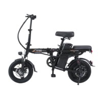 Trottinette électrique pliable avec moteur 500W, six amortisseurs, siège confortable et panier avant