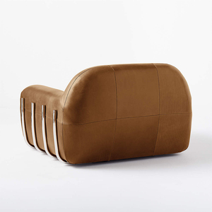 Sofá Vintage <span class=keywords><strong>blanco</strong></span> Estilo nórdico Wabi-Sabi conjunto de sofá muebles sala de estar moderno lujo 3 plazas sofá de tela de lana - Product Image 4
