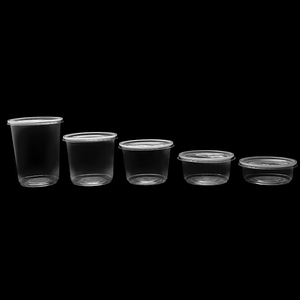 Container Wall Plastic Plastic Deli Container Disposable 16oz Transparent Singal Wall Clear Plastic No Curling Container