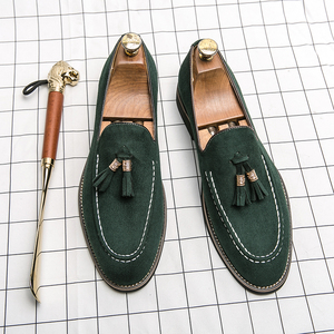 Nuovo Design Mocassini Slip-on con Nappe in <span class=keywords><strong>Camoscio</strong></span> alla Moda, <span class=keywords><strong>Scarpe</strong></span> Eleganti da <span class=keywords><strong>Uomo</strong></span> Traspiranti in <span class=keywords><strong>Camoscio</strong></span> di Lusso, Taglie Grandi - Product Image 4