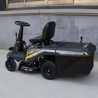 Tondeuse autoportée 24 pouces 7,5 CV 223 cm³ à essence avec démarrage électrique et bac de ramassage 150 L pour l'entretien des propriétés