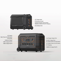 Station portable E-Nice grande capacité 3060Wh, générateur solaire à batterie LiFePO4, 5000W/7000W de pointe, onde sinusoïdale pure, compatible voiture
