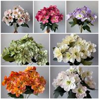 12-köpfiger Künstlicher Jasmin-Blumenstrauß Realistische Weiße Seiden-Jasminbündel für Hochzeit, Haus, Garten und Partydekoration