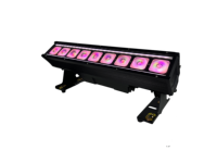 Barre de lumière LED sans fil à batterie IP65 9x18W RGBAW+UV DMX512 avec construction en aluminium pour entrepôt, DJ, KTV