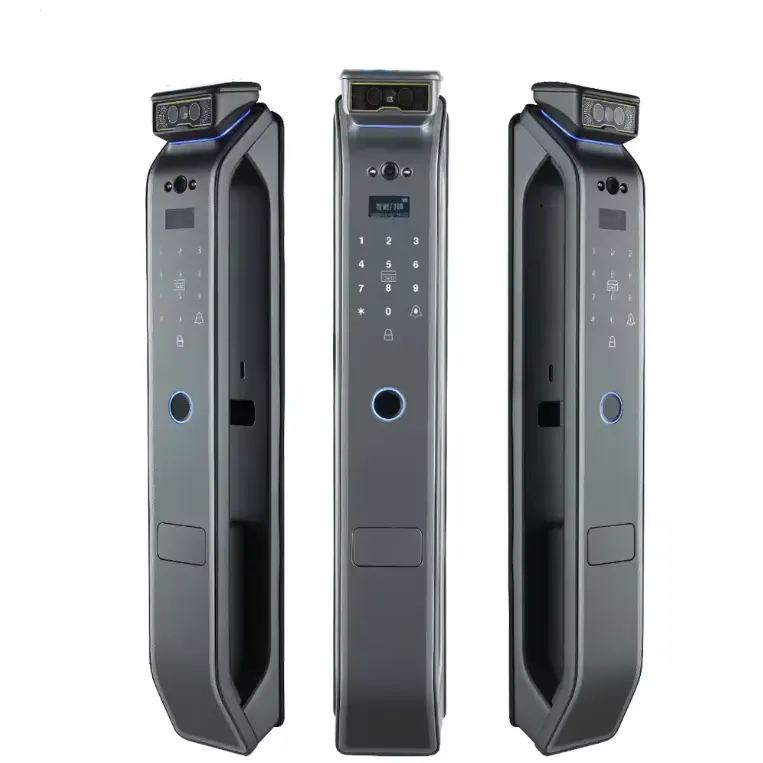 LEZN K80 riconoscimento facciale impronta digitale intelligente serratura porta intelligente con telecamera di sorveglianza Wifi filo automatico S