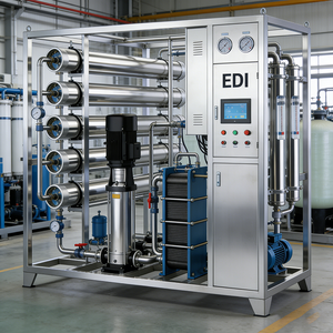 Equipo Personalizado para Estación de Recarga de Agua, Máquina con Bomba PLC, Sistema de Purificación de Agua EDI, 2000L/Hora, 1 Año de Garantía para Negocios - Product Image 4