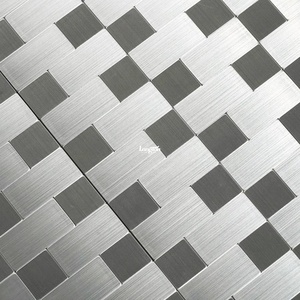 Blanco gris negro tira de mármol azulejo baño backsplash entrada de la pared azulejos de mosaico de escala de pescado - Product Image 4