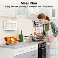 Calendrier familial numérique ABS 15,6 pouces, organisateur intelligent tout-en-un, cadre photo, montage mural en cuisine, écran tactile, compatible Wi-Fi